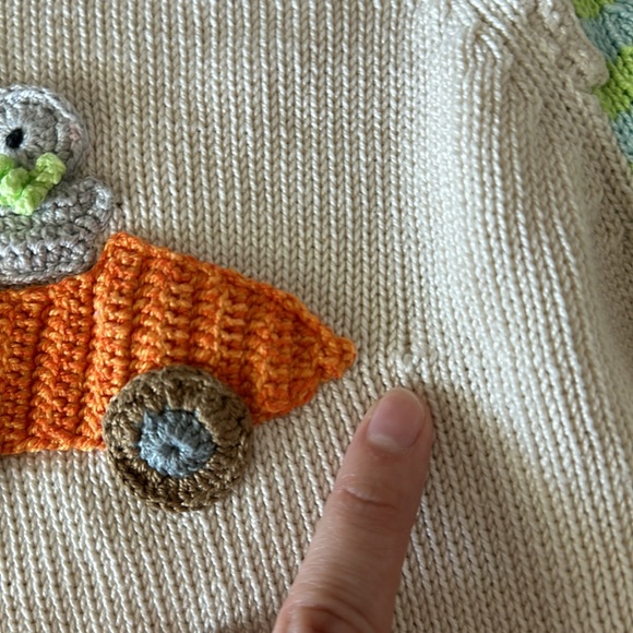 Toddler knit rabbit sweater - Picture 4 of 6